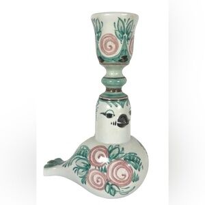 Rare VTG BJORN WIINBLAD Unique Ceramic Bird Candlestick  Figurine Danemark 1982.